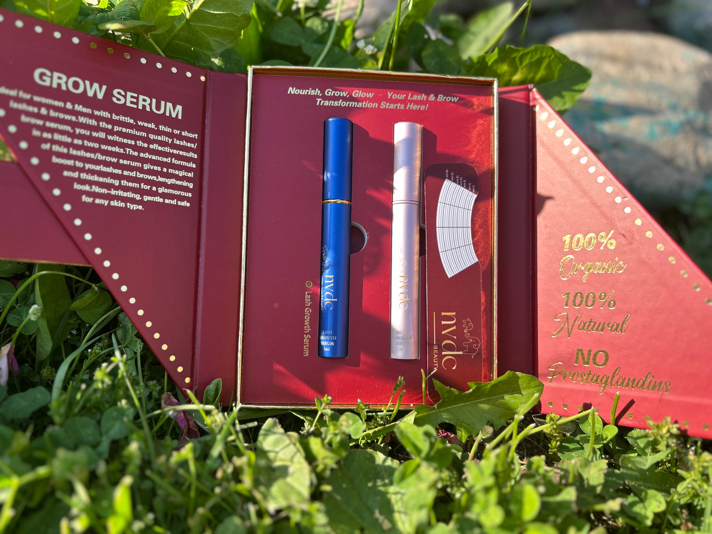 Premium Vegan Lash & Brow Natural Growth Serum Set