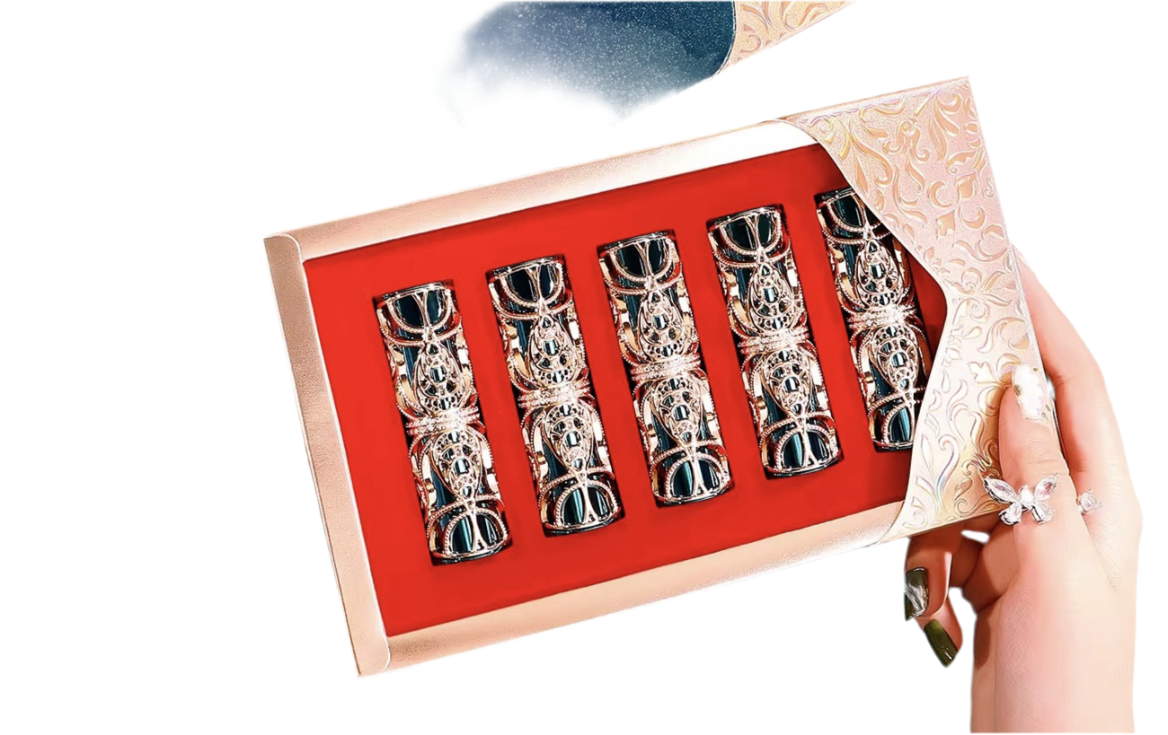 Satin Mist Luxurious Lipstick Set “ 5 Glamorous Shades