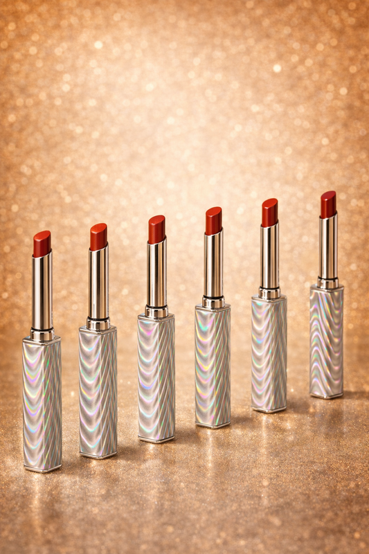 Chic Sleek Silver Red Lipstick