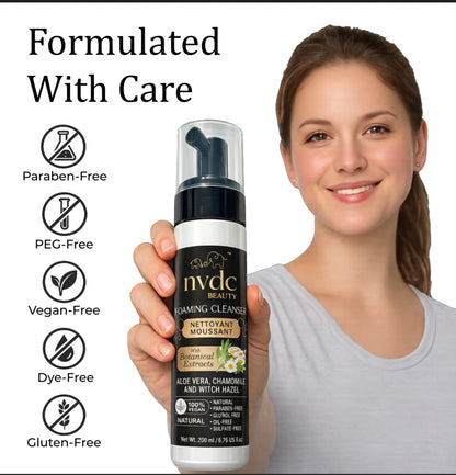 Enriched Face Foaming Cleanser with Chamomile & Witch Hazel