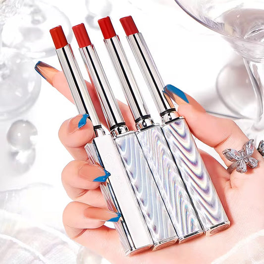 Chic Sleek Silver Red Lipstick
