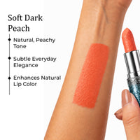 Luxuriöser matter veganer Lippenstift – Grün & Silber