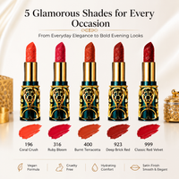 Soft Mist Satin Lipstick Set – 5 Vegan Shades