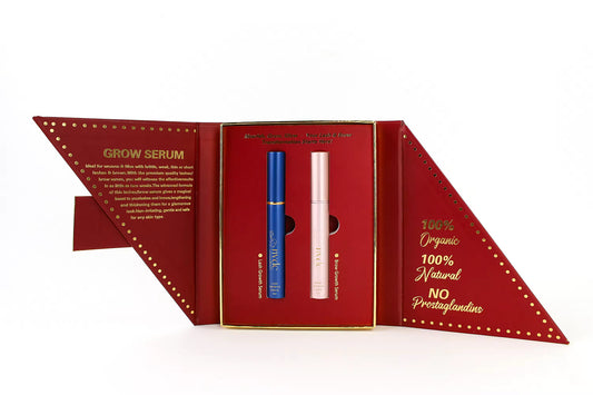 Premium Vegan Lash & Brow Natural Growth Serum Set