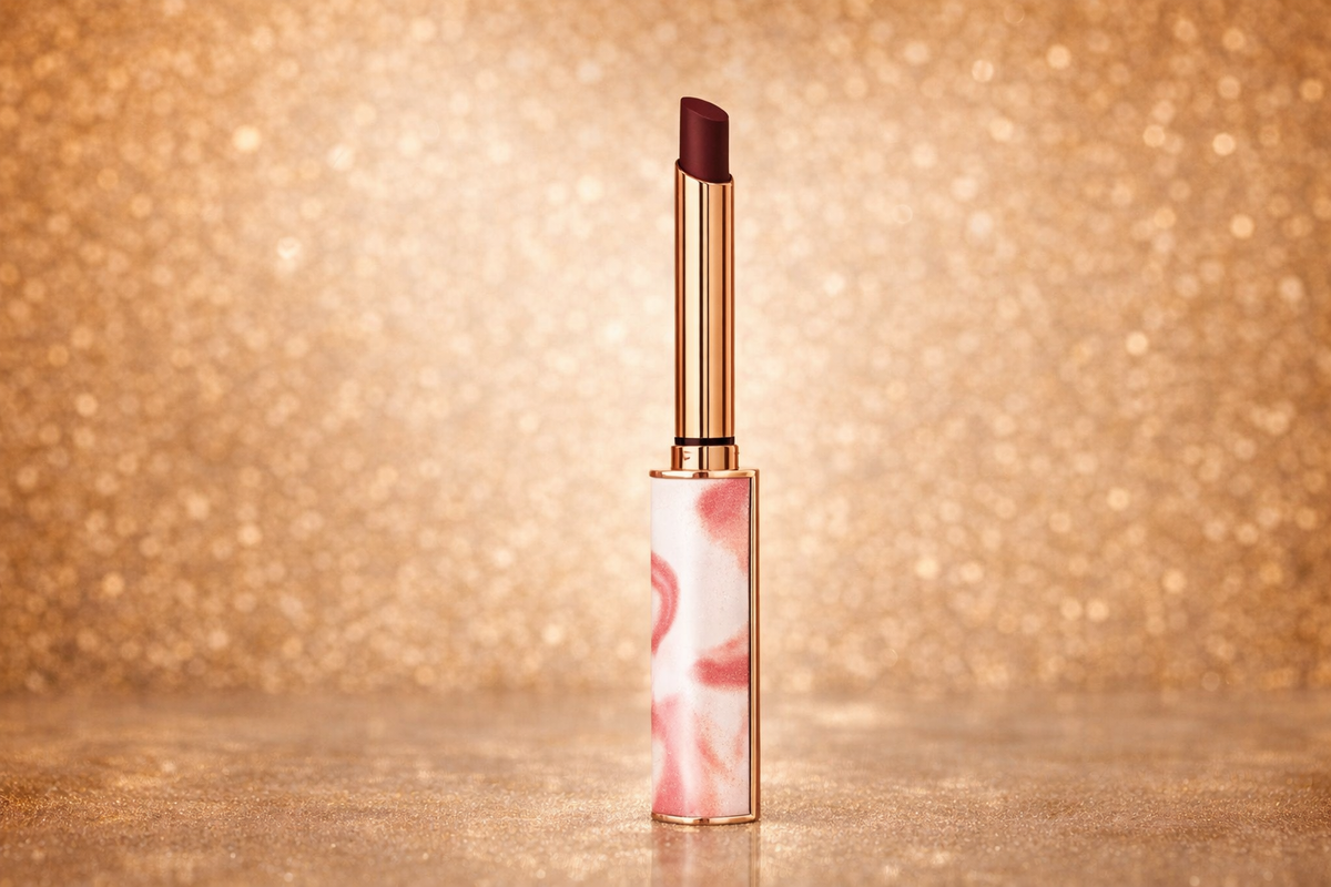 Veganer Feuchtigkeitsspendender Rosa Lippenstift-Stift