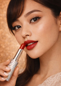 Chic Sleek Silver Red Lipstick