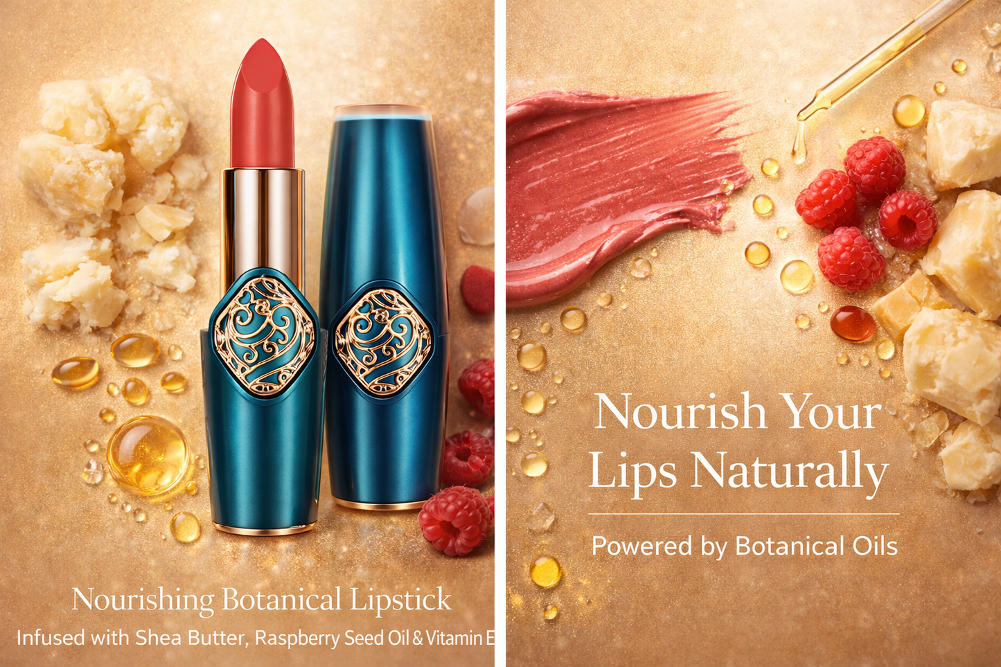 Luxury Matte Green & Gold Edition Lipstick