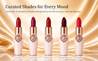 Ultra Luxury Plum Lipstick – White & Gold Edition
