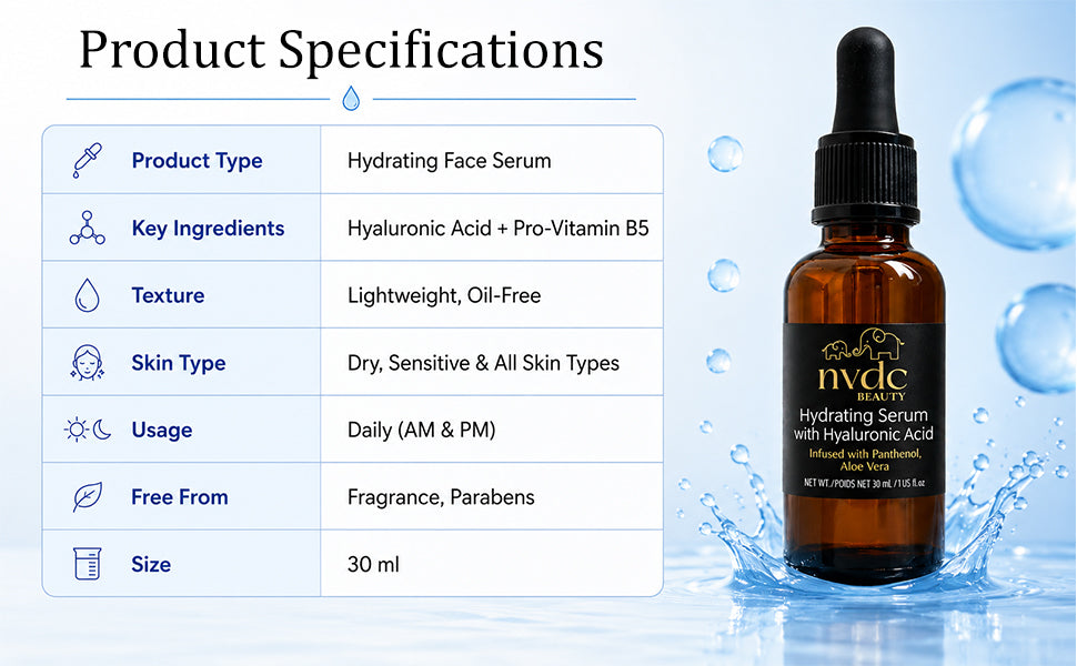 Hydrating Face Serum with Hyaluronic Acid