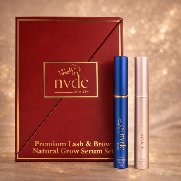 Premium Organic Lash & Brow Natural Growth Serum Set – NVDC Beauty