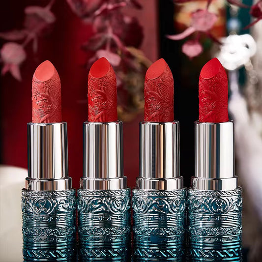 Luxury Matte  Lipstick – Green & Silver Edition ★ ★ ★ ★ ★