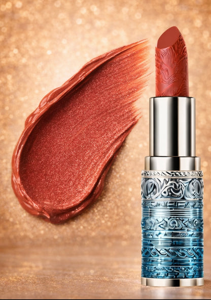 Luxury Matte Vegan Lipstick – Green & Silver