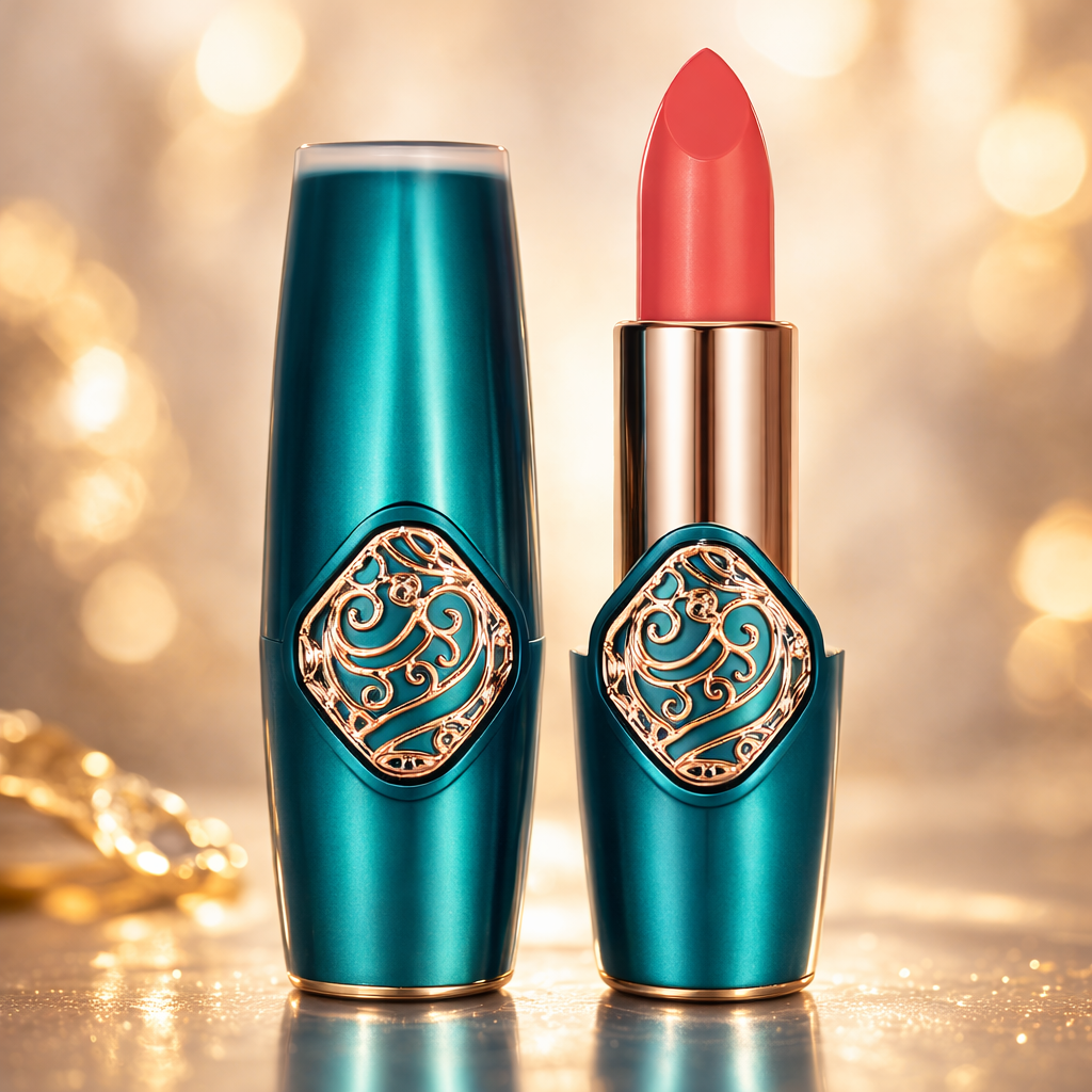 Luxury Matte Green & Gold Edition Lipstick